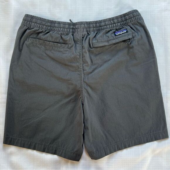 Patagonia Nomader Volley Forge Gray Elastic Waist Drawstring Shorts SZ L - Picture 11 of 11